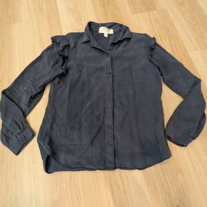 Blue Anthropologie Cloth & Stone Button Up Size XS